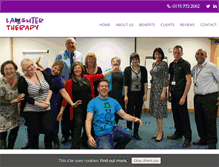 Tablet Screenshot of laughtertherapy.org.uk