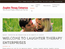 Tablet Screenshot of laughtertherapy.com